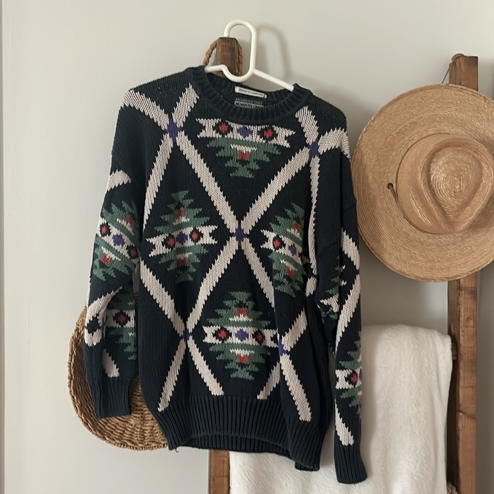 Members Only Christmas Sweater L